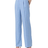 Pantalone linea dritta con vita alta