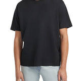 T-shirt maniche corte logo totno su tono nero