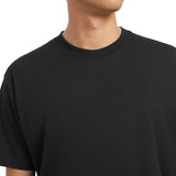 T-shirt maniche corte logo totno su tono nero