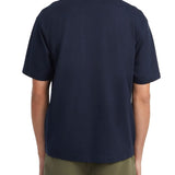 T-shirt maniche corte con mini triangolo blu