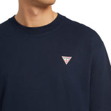 T-shirt maniche corte con mini triangolo blu