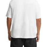 T-shirt maniche corte con mini triangolo bianco