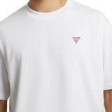 T-shirt maniche corte con mini triangolo bianco