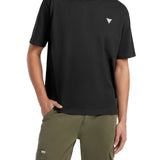 T-shirt maniche corte con mini triangolo nero