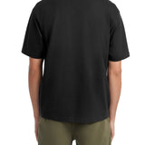 T-shirt maniche corte con mini triangolo nero