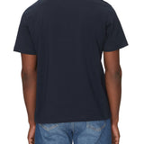 T-shirt maniche corte con tasca e piccolo logo blu