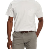 T-shirt maniche corte con tasca e piccolo logo bianco