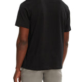 T-shirt maniche corte con tasca e piccolo logo nero