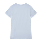 T-shirt stampa teddy celeste