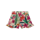 Shorts neonata stampa floreale fantasia