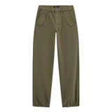 Pantalone chino parachute in twill militare