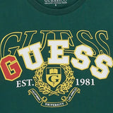 T-shirt multilogo varsity verde