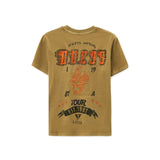 T-shirt over con taschino sul petto e logo ricamo militare