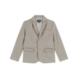 Giacca monopetto microrighe ceremony beige