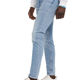 Jeans Chris modello elasticizzato in denim chiaro