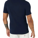T-shirt basic logo frontale blu
