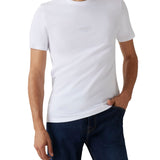 T-shirt basic logo frontale Aidy bianco