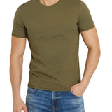 T-shirt basic logo frontale Aidy verde militare