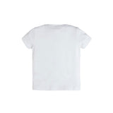 T-shirt maniche corte teddy in cotone bianco