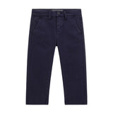 Pantalone chino neonato in satin blu