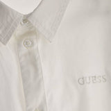 Camicia maniche lunghe in cotone stretch bianco