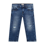 Jeans neonato slim fit in denim medio