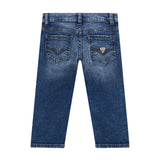 Jeans neonato slim fit in denim medio