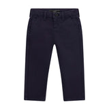 Pantalone chino neonato in cotone blu
