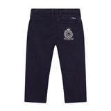 Pantalone chino neonato in cotone blu