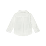 Completo cerimonia neonato camicia, finto gilet e pantalone beige