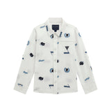 Camicia multilogo bianco multi