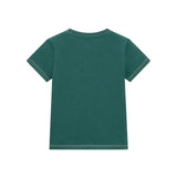 T-shirt stampa multilogo color verde