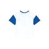 T-shirt oversize stampa logo auto bianco
