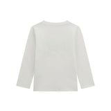 T-shirt logo vintage in cotone bianco