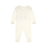Pagliaccetto ricamo teddy crema