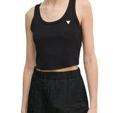 Top crop colette nero