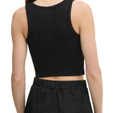Top crop colette nero