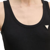 Top crop colette nero