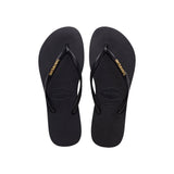 Havaianas Slim Logo Metallic nero