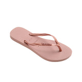 Havaianas Slim Logo Metallic rosa