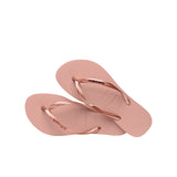 Havaianas Slim Logo Metallic rosa