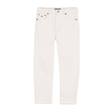 Pantalone relaxed modello skater denim ecrù