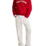 Pantalone relaxed modello skater denim ecrù