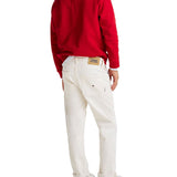 Pantalone relaxed modello skater denim ecrù