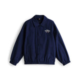 Giacca con bottoni con logo ricamato blu