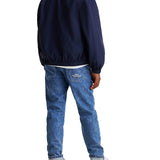 Giacca con bottoni con logo ricamato blu