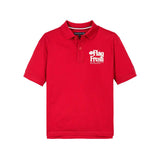 Polo teen con stampa posteriore fun rosso