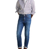 Camicia flex Ithaca con motivo a righe blu