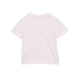 T-shirt neonato con logo grafico bianco