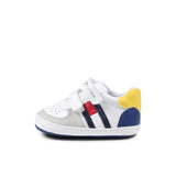 Sneakers bimbo in velcro flag multicolor